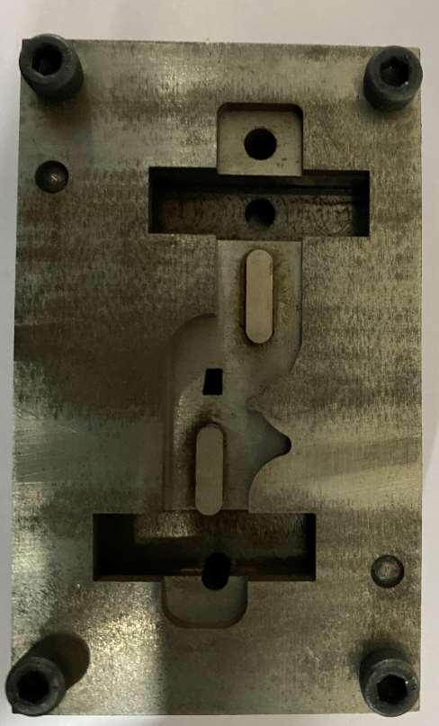 Precision injection mould cavity block